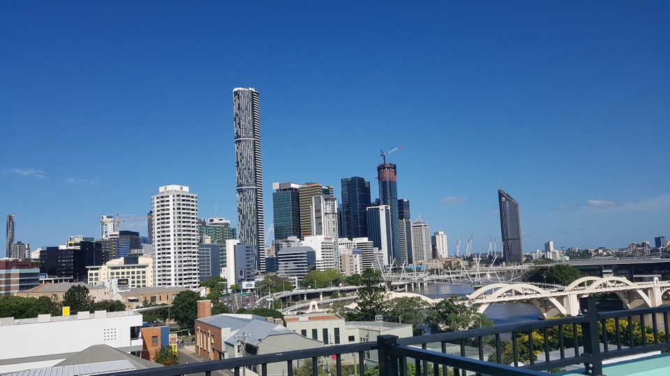Australia - Brisbane - Ausblick vom Pool.
