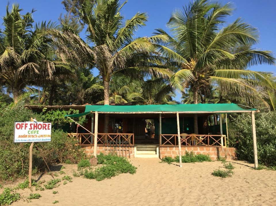 Indien - Gokarna - Das Off-Shore, hier ist unser Strand-Häuschen. 
