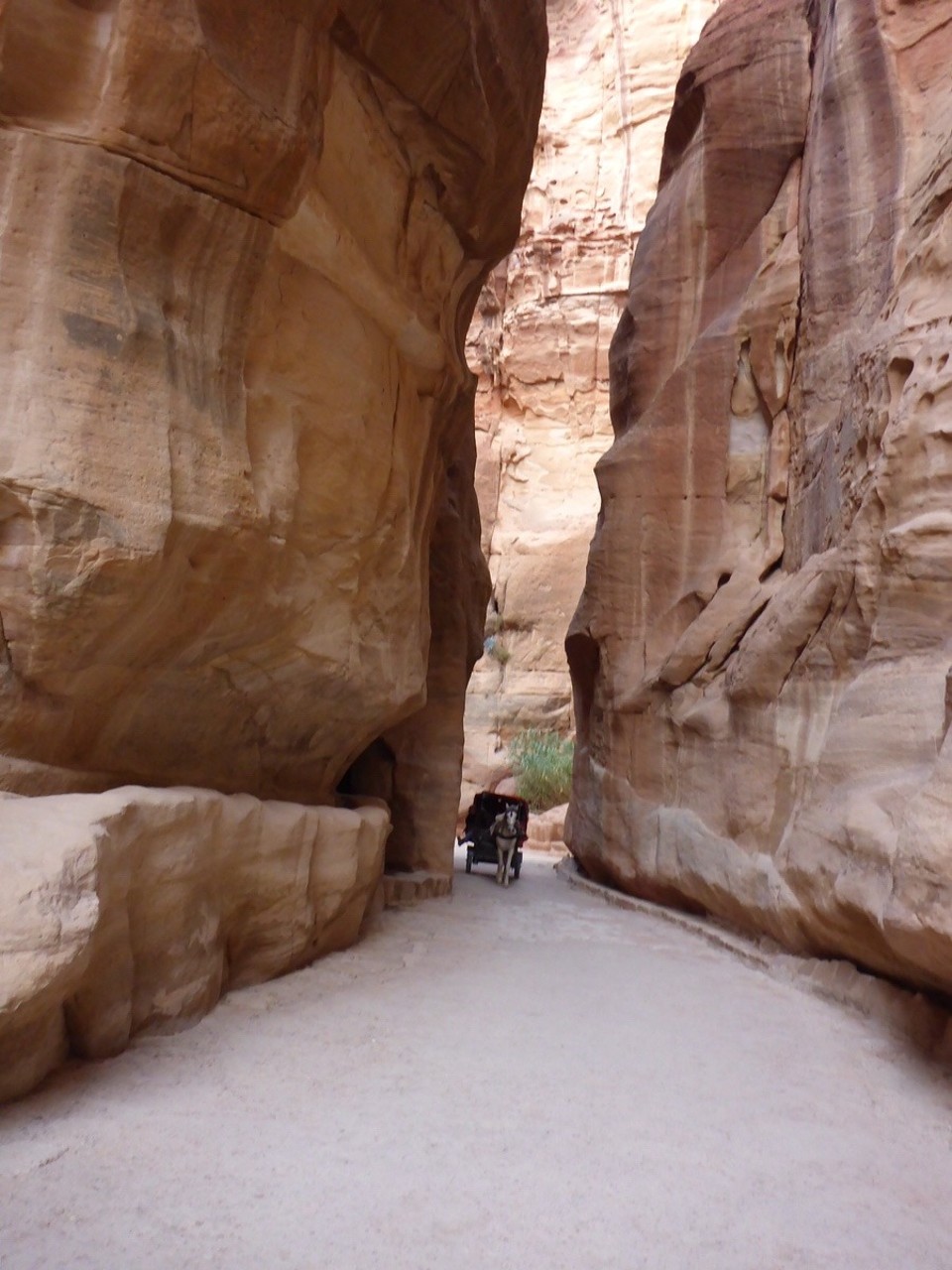 Jordanien - Aqaba - Durch solche Schluchten mit der Kutsche oder zu Fuss