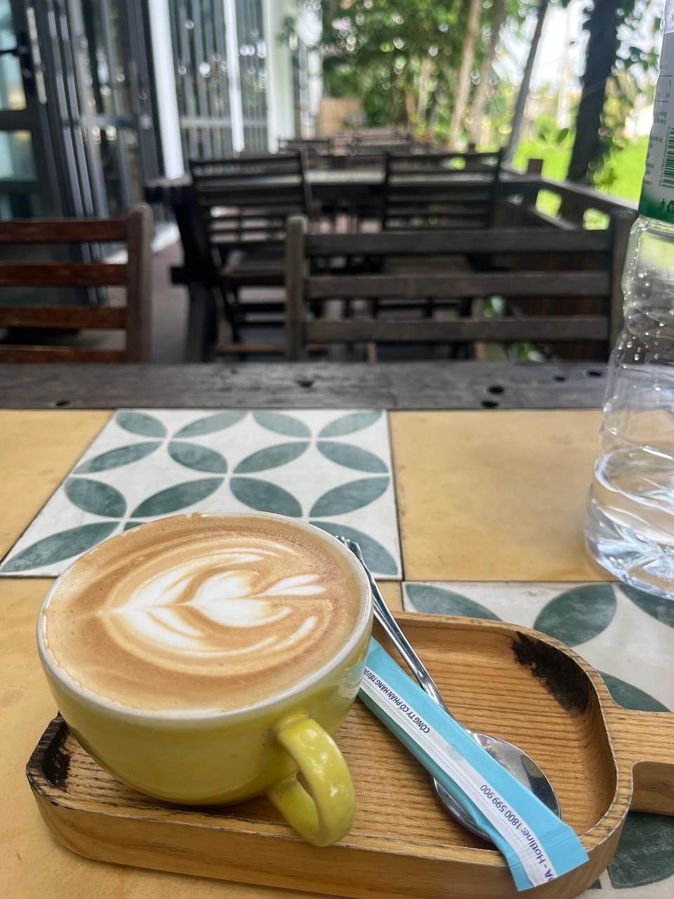 Vietnam - Hoi An - Had a coffee at the hostel and then headed out to explore the old town! So cute here but everyone tries to bargain with you and force you to buy stuff also there are so many bikes down the little roads