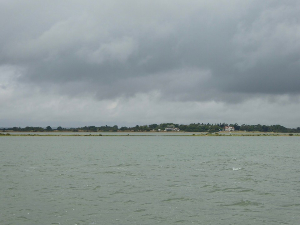 United Kingdom - Maldon - The creek looks very different at high tide.