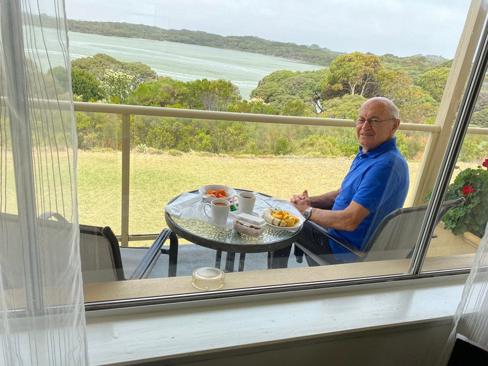 Australien - Robe - Auf unserem Balkon beim Zvieri