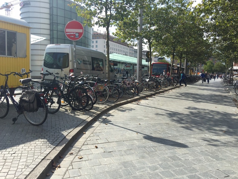  - Germany, Bremen - Bremen Hauptbahnhof, bikes everywhere in Bremen