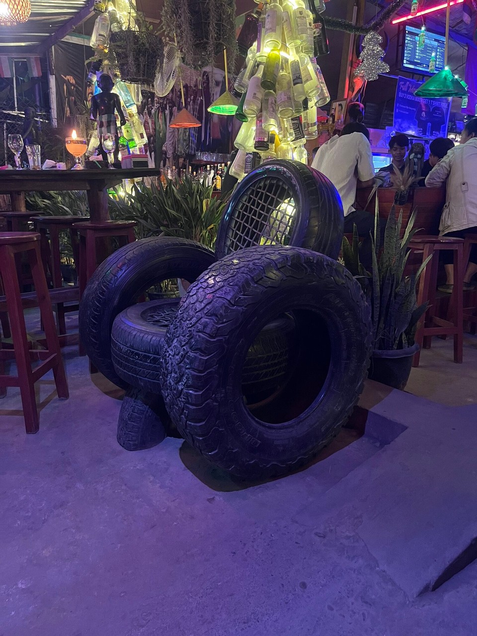 Laos - Vang Vieng - A chair for dad to make 