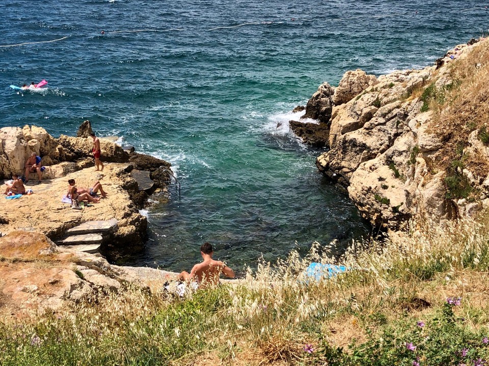 Kroatien - Rovinj - Baden in Rovenj