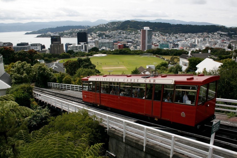 Neuseeland - Wellington - Die rote Bahn zum botanischen Garten