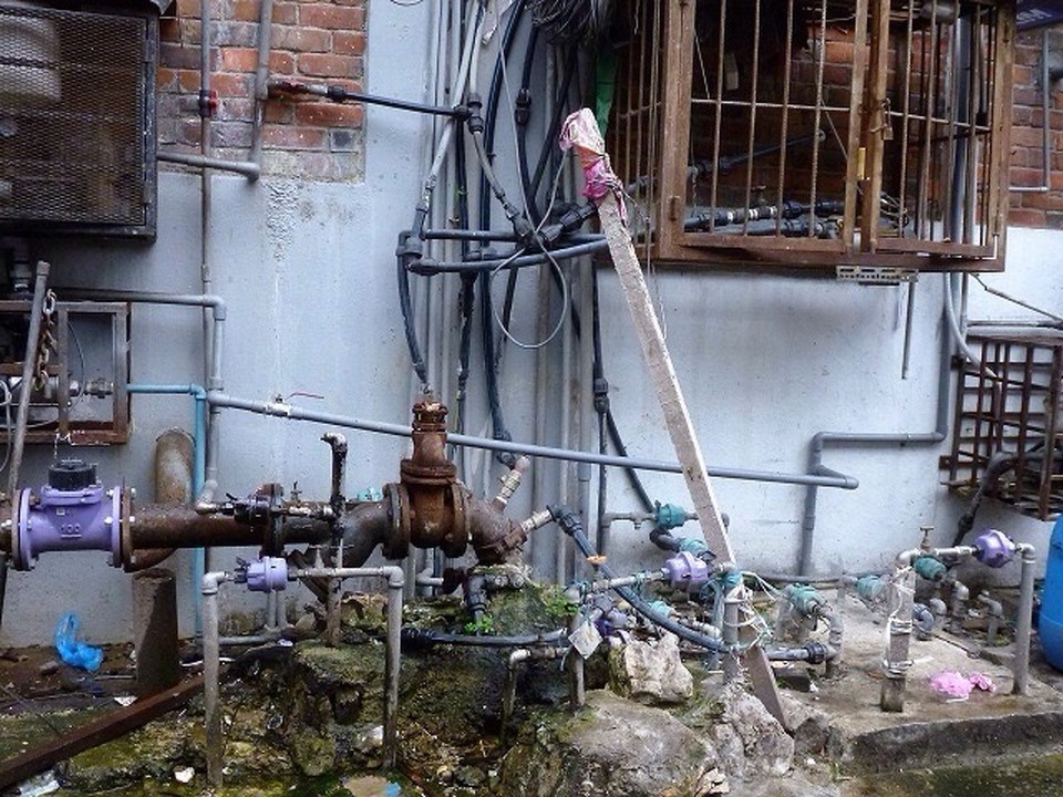 Malaysia - Kuala Lumpur - Hinterhof-Installation 