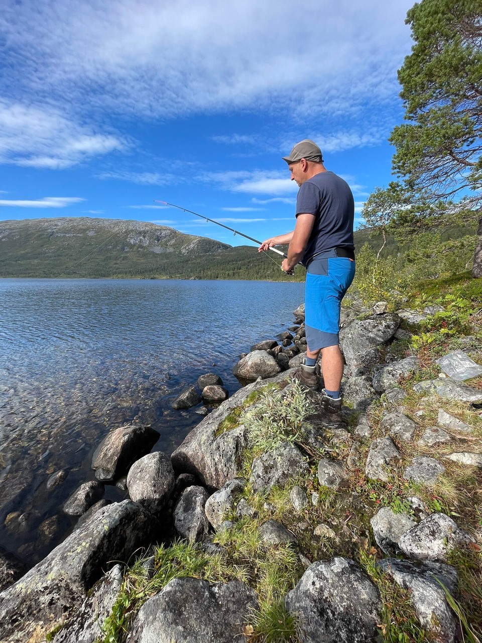 Norwegen - Skaland - Angelversuch