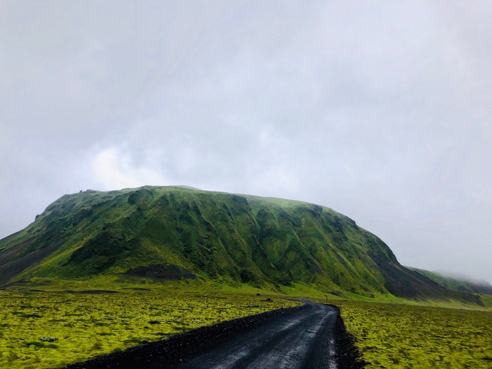 Island - Mýrdalshreppur - Sind wir überhaupt noch auf dem richtigen Weg? Eine Stunde fahren wir hier nun schon immer tiefer und tiefer ins schwarz grüne Nichts...