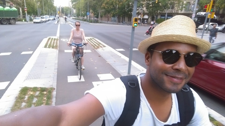 Spanien - Barcelona - Super ausgebaute Fahrradwege.