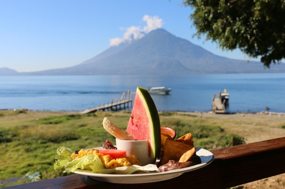 Guatemala - Panajachel - Herrliches Frühstück! 