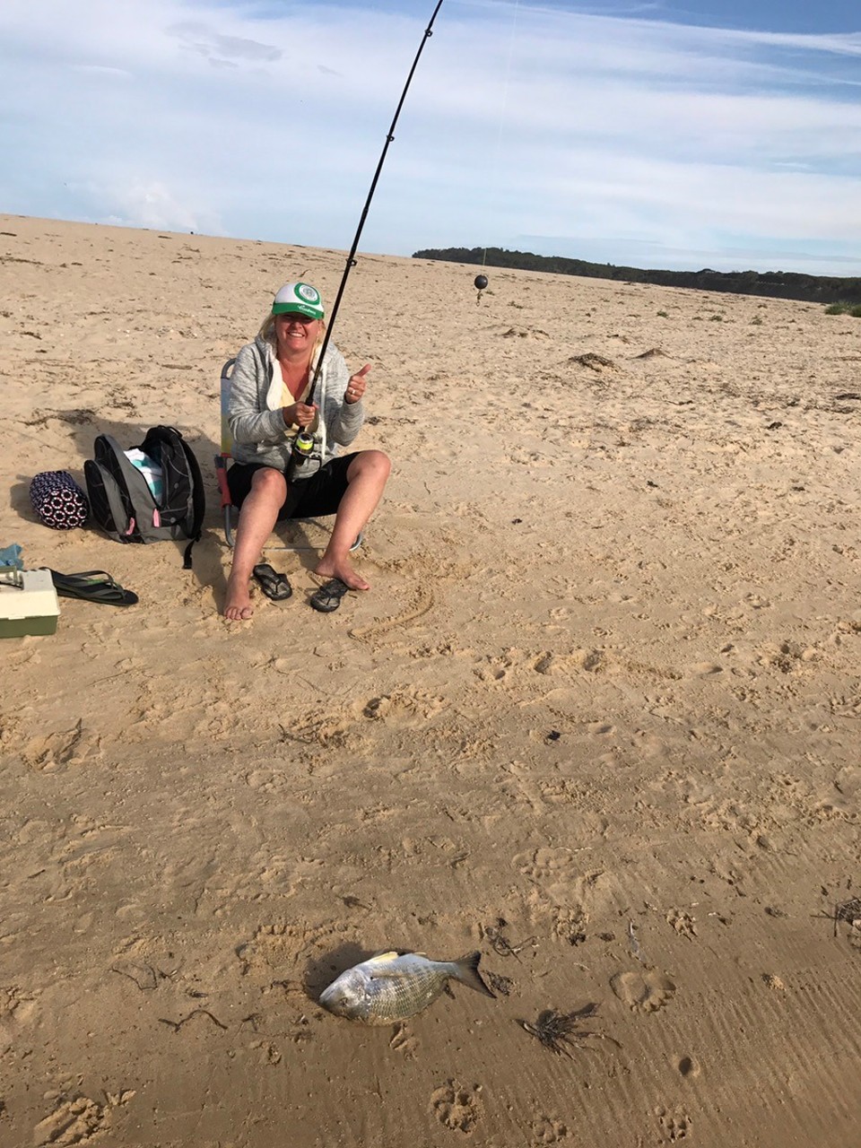 Australia - Mallacoota - Then came the biggest and first eva fish I have caught.. a bream .. shame I don't eat fish !!