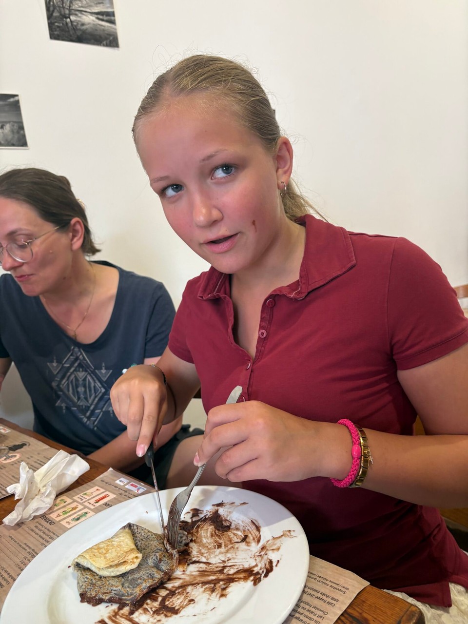  -  - Und natürlich gönnten wir uns hier Crêpes und Glaciers