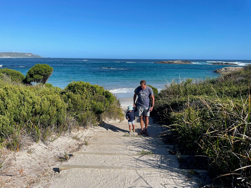 Australien - William Bay - Und waren am Waterfall Beach. Einen Wasserfall haben wir allerdings nicht gefunden.