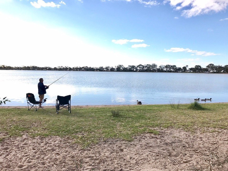 Australia - Hopetoun - Stevie n his ducks!