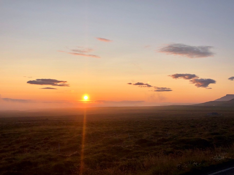 Island - Blönduóssbær - 😍 Unser zweiter Sonnenuntergang für heute...😍