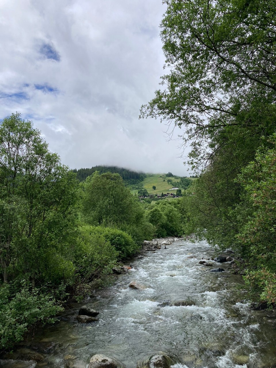 Schweiz - Rueras - Der Rhein kurz hinter seiner Quelle.