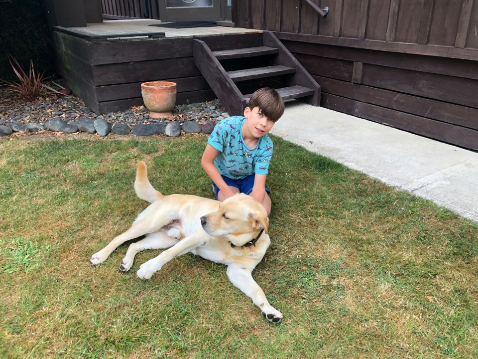 Neuseeland - Appleby - Nicolas mit Louis