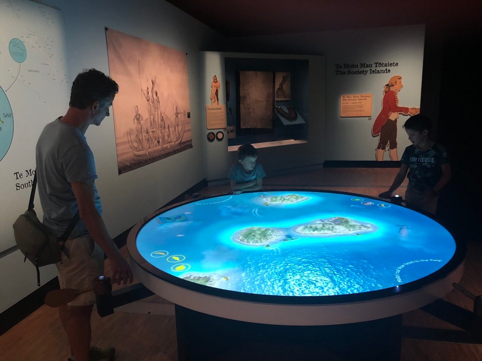 Neuseeland - Auckland - Interaktive Ausstellung zu Tupaia, dem Navigator von James Cook