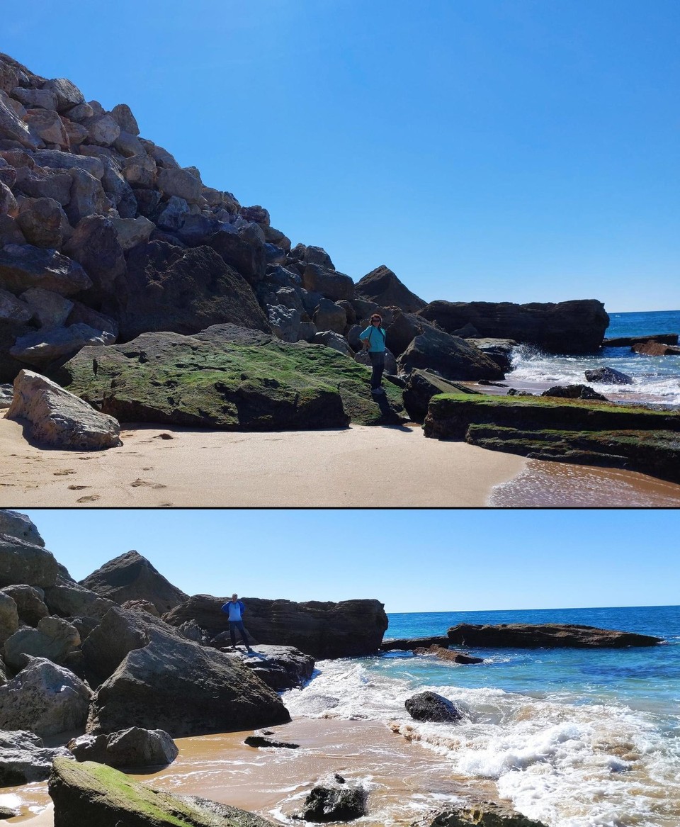 Spanien - Barbate - und auf Felsen klettern