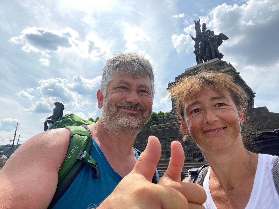Deutschland - Koblenz - Geschafft! Wir stehen am Deutschen Eck