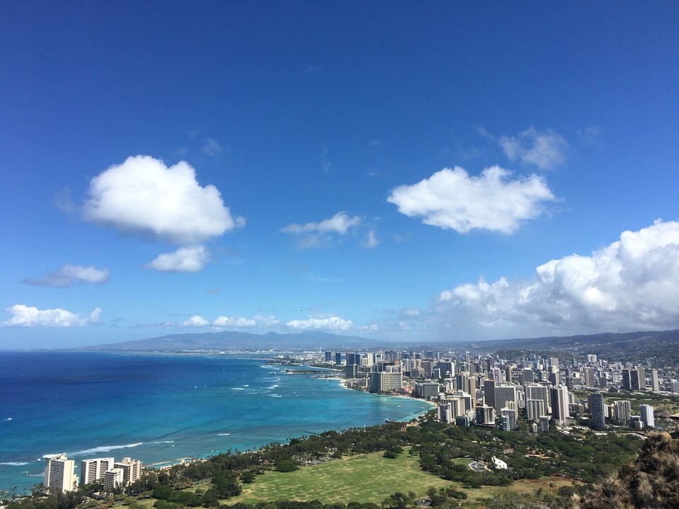 Vereinigte Staaten - Honolulu - Und von ganz oben sieht man dann auch die ganze Stadt