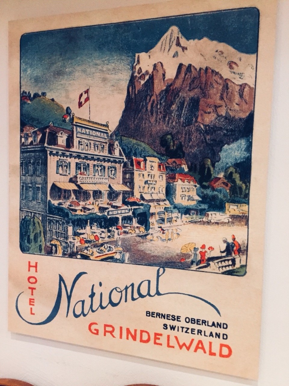 Schweiz - Grindelwald - So sah das Hotel vor unsere Zeit aus )19.Jhdt) aus! 😊😊