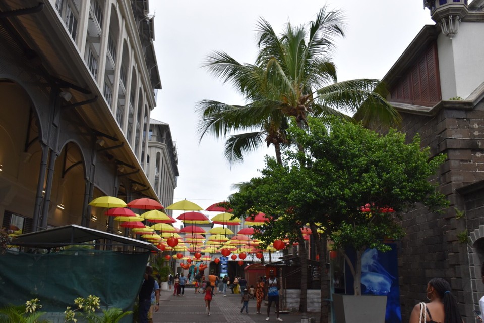 Mauritius -  - Der Umbrella Square.