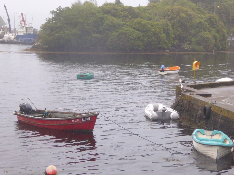 Ireland - Glengarriff - By the time we returned to the dinghy it had started to pour with rain again.