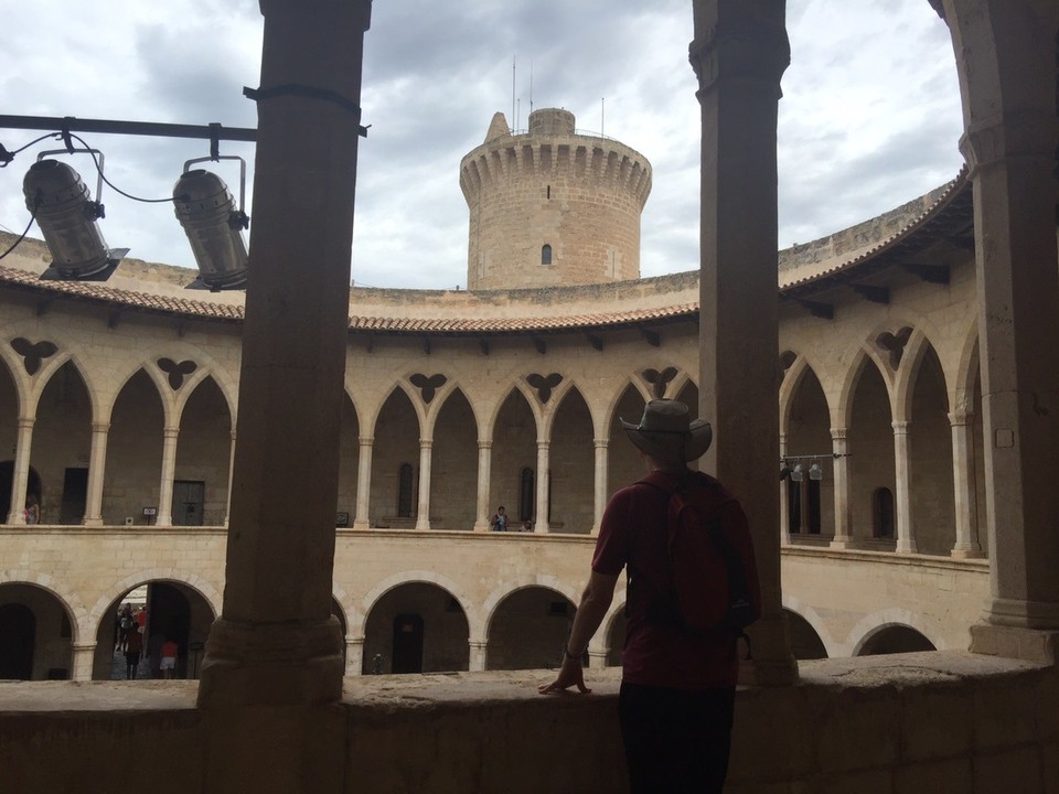  - Spain, Palma de Mallorca - Inside the second level of Castell de Bellver. 