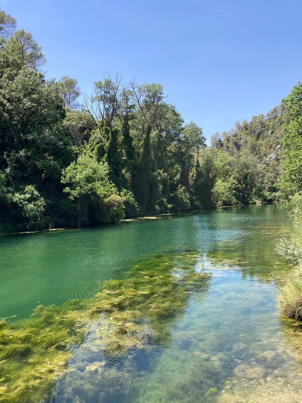 Frankreich - Bras - Badestelle am Fluss
