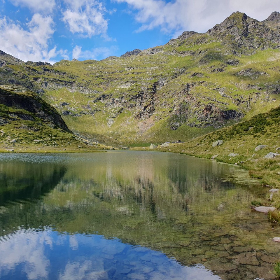 Italien - Meran - Der Pfitschersee und der etwas tiefer gelegene Kasersee.