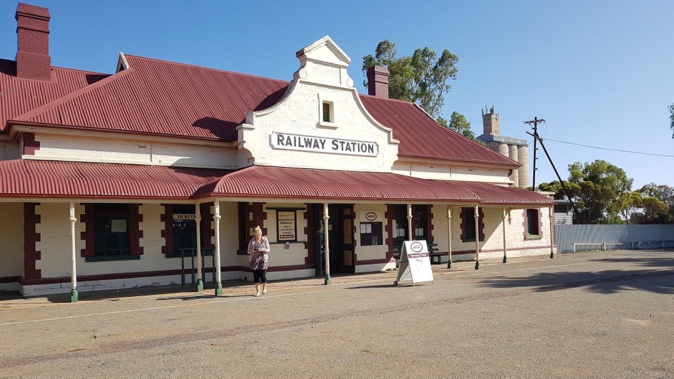 Australien - Adelaide - Bahnstation in Quorn