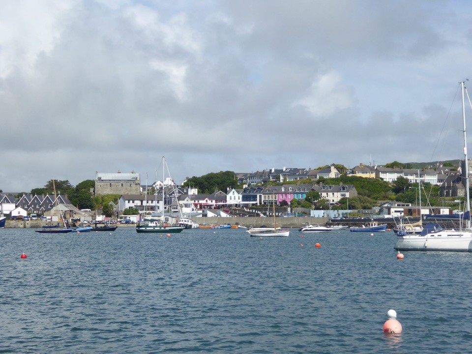 Ireland - Baltimore - We hoped to anchor near Shirkin Island, but any available space was affected by swell, so we picked up a more sheltered mooring buoy closer to Baltimore town.