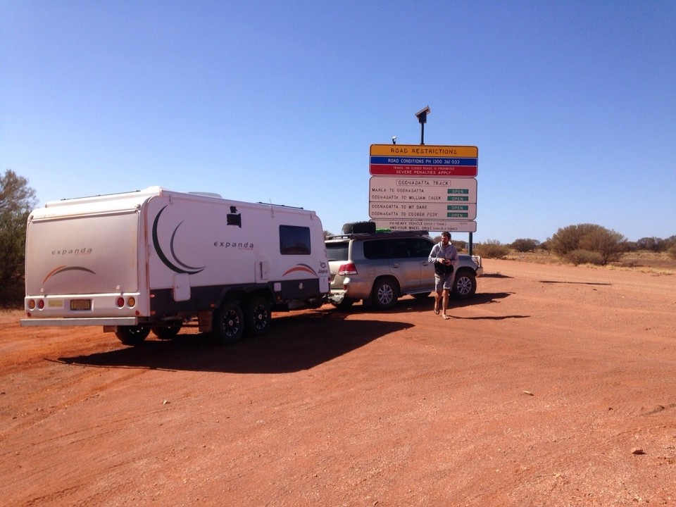 Australia - Algebuckina - Start of the Oodnadatta Track