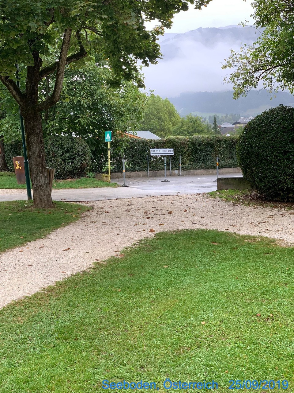 Österreich - Seeboden - Aussicht von meinem Lieblings Ort im Regen. 