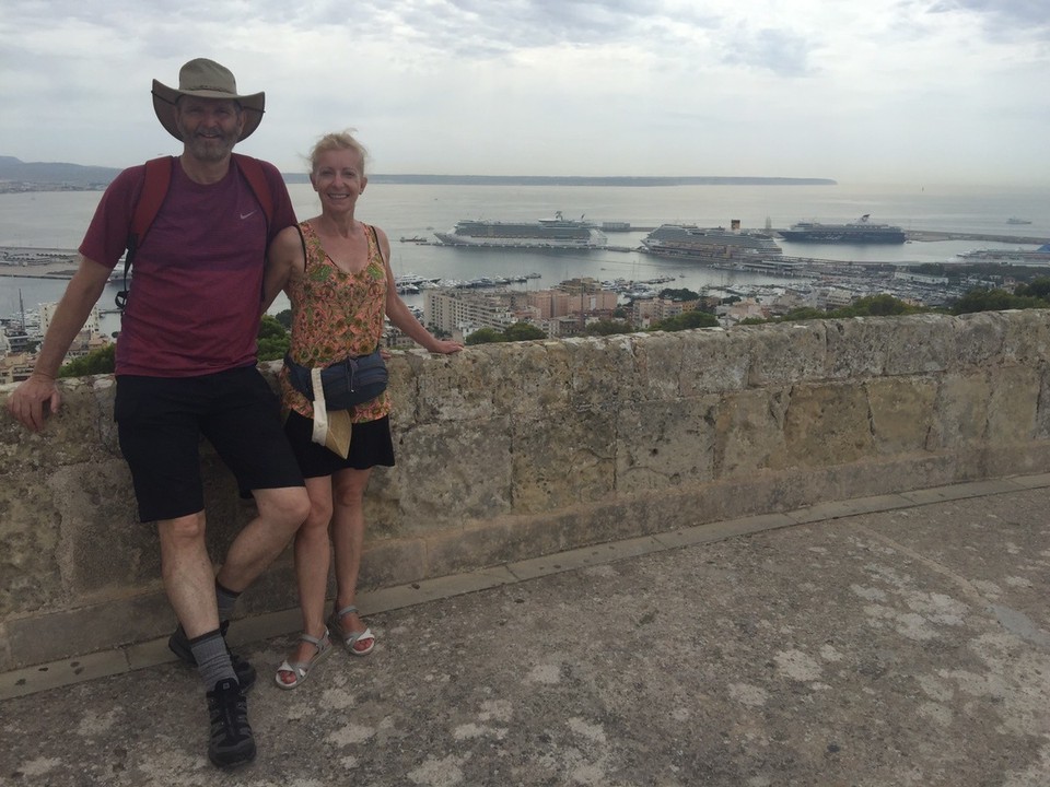  - Spain, Palma de Mallorca - On the third level of Castell de Bellver. 