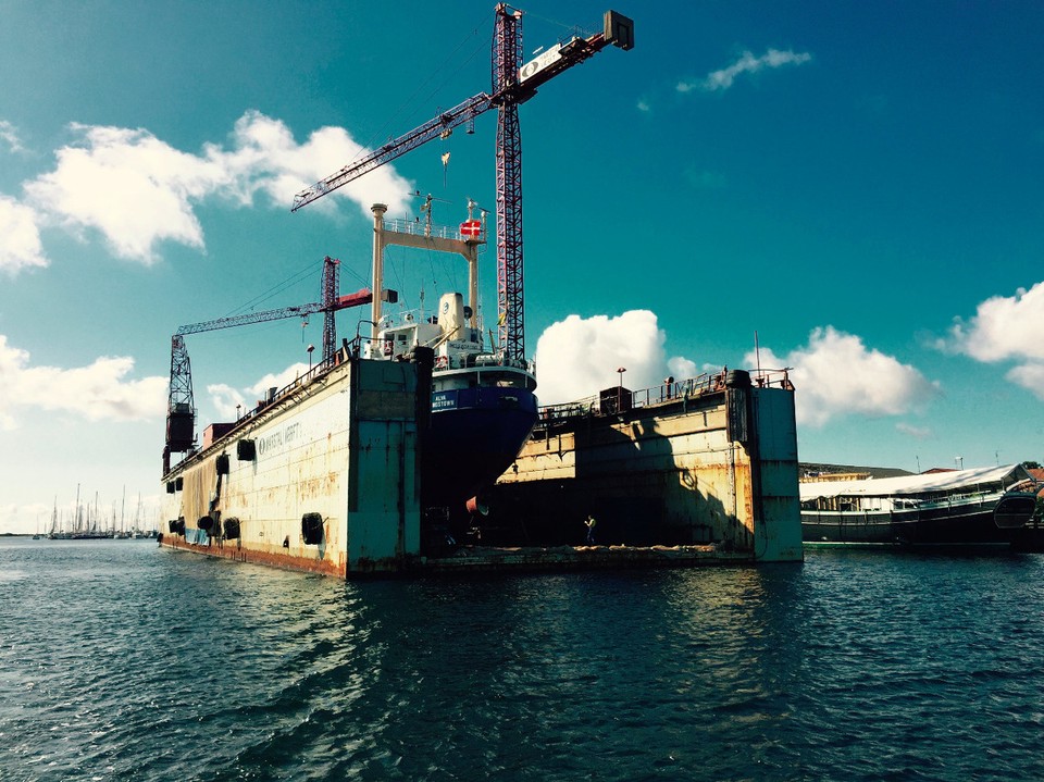 Dänemark - Birkholm - Werft in Marstal am Hafen