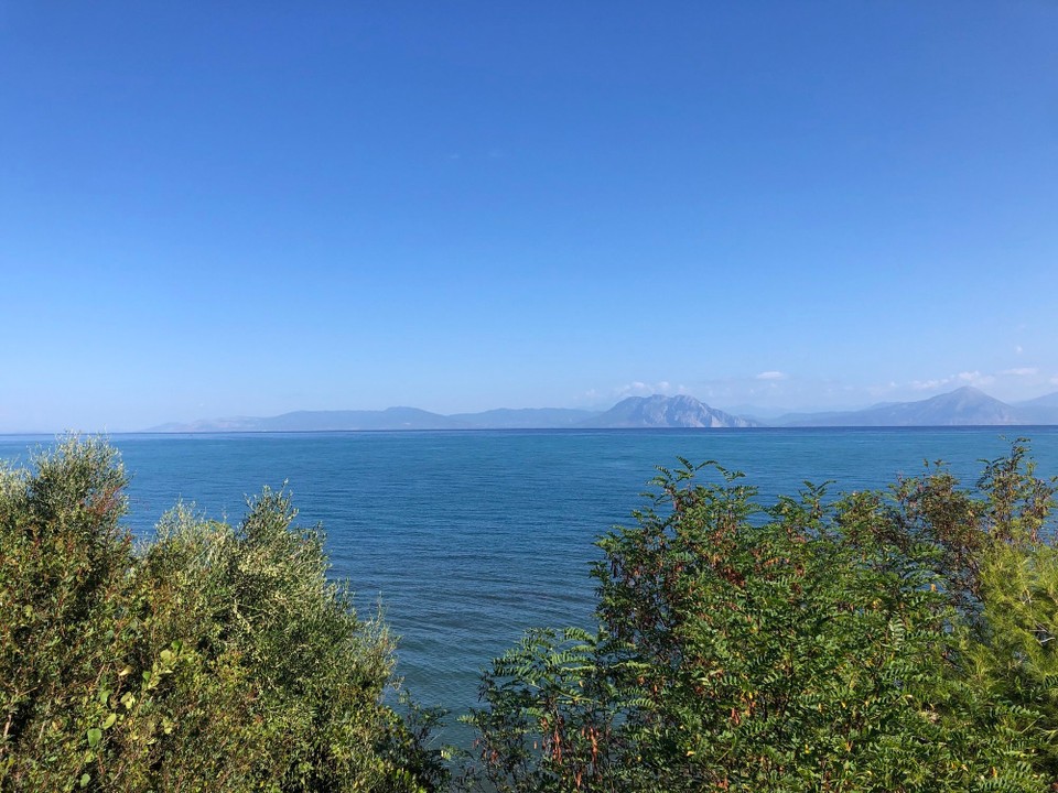 Griechenland - Kato Achaia - Blick auf den Golf von Patras und das Festland