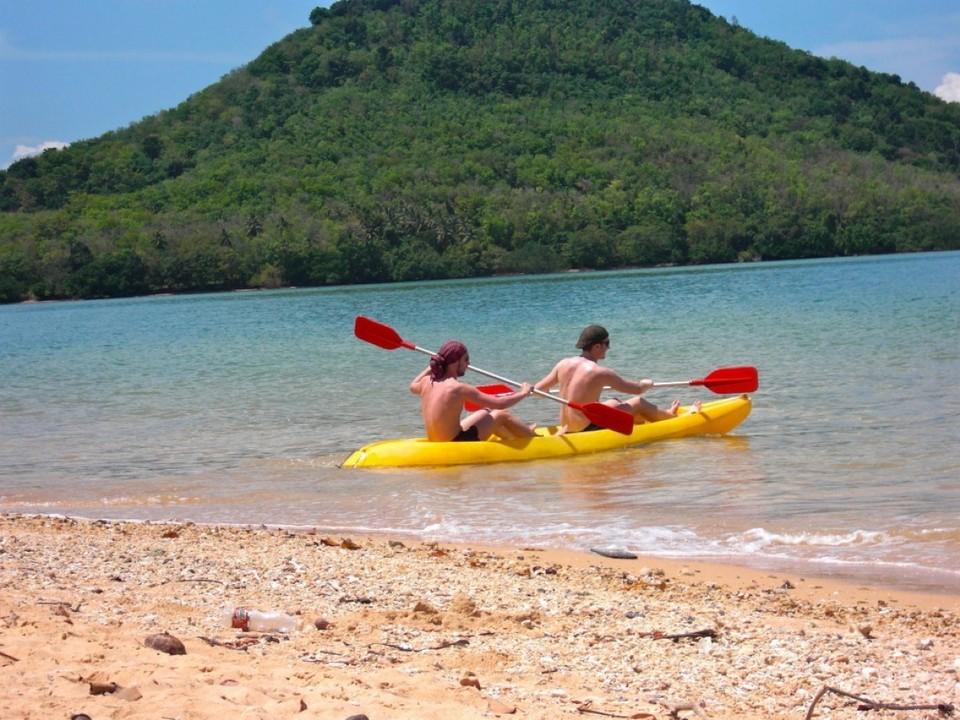 Thailand - Amphoe Ko Yao - Kayakfahren... nett aber anstrengend