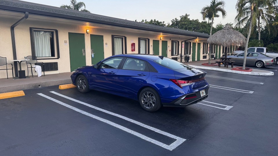 Vereinigte Staaten - Florida City - Parkplatz vor dem Eingang 