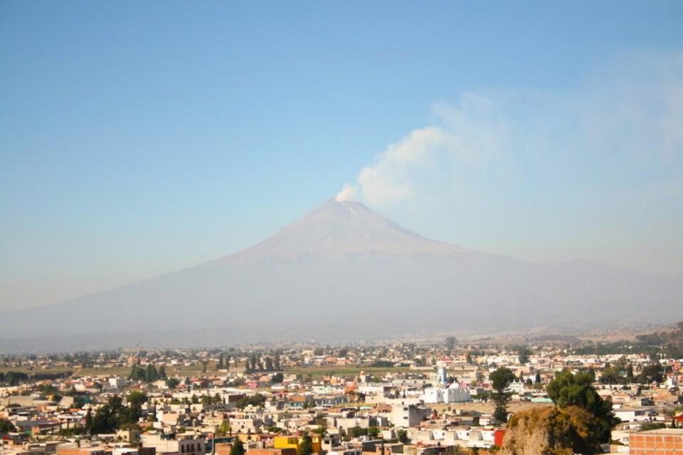 Mexiko - Cholula - Da ist er! Der Popo!