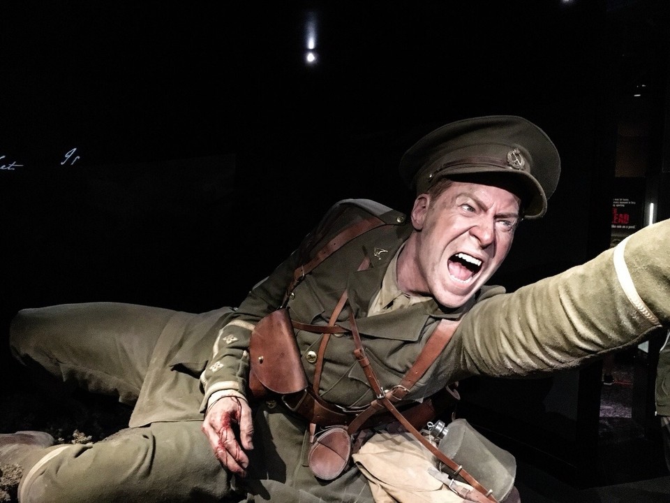 Neuseeland - Wellington - Ok, diese Ausstellung war schon stark dramatisiert, aber trotzdem eindrucksvoll.