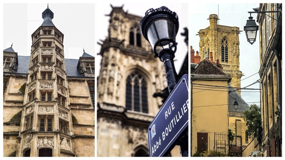 France - Nevers - Ich bin zeitlich wieder so gut im Plan, dass auch   Zeit für Nevers bleibt.
„Palais Ducal“ und die „Kathedrale von Nevers“.