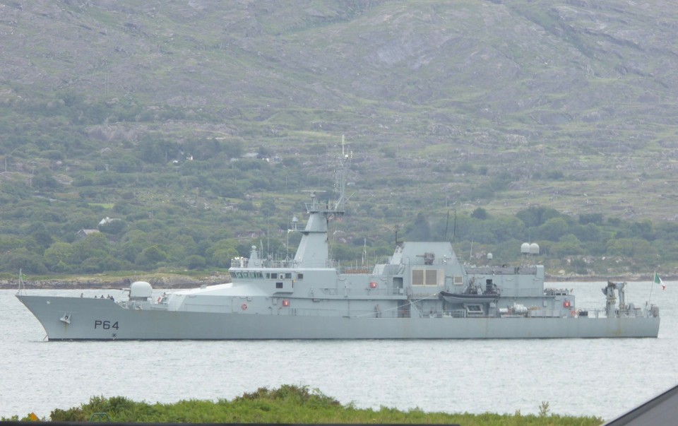 Ireland -  - Lots of excitement for John and Mairead on Londubh, as their son, Diarmuid, is a cadet on P64, anchored in the Bear Haven.