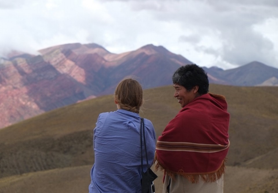 Argentinien - Humahuaca - Our lovely driver Ignacio who took us up with his 4wheel car turned out to also be a very good guide :)