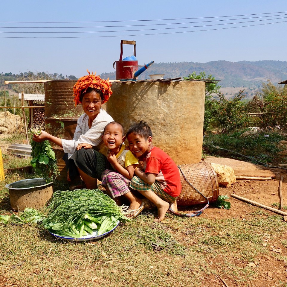Myanmar (Burma) - Kalaw - Lokale vi møtte på veien