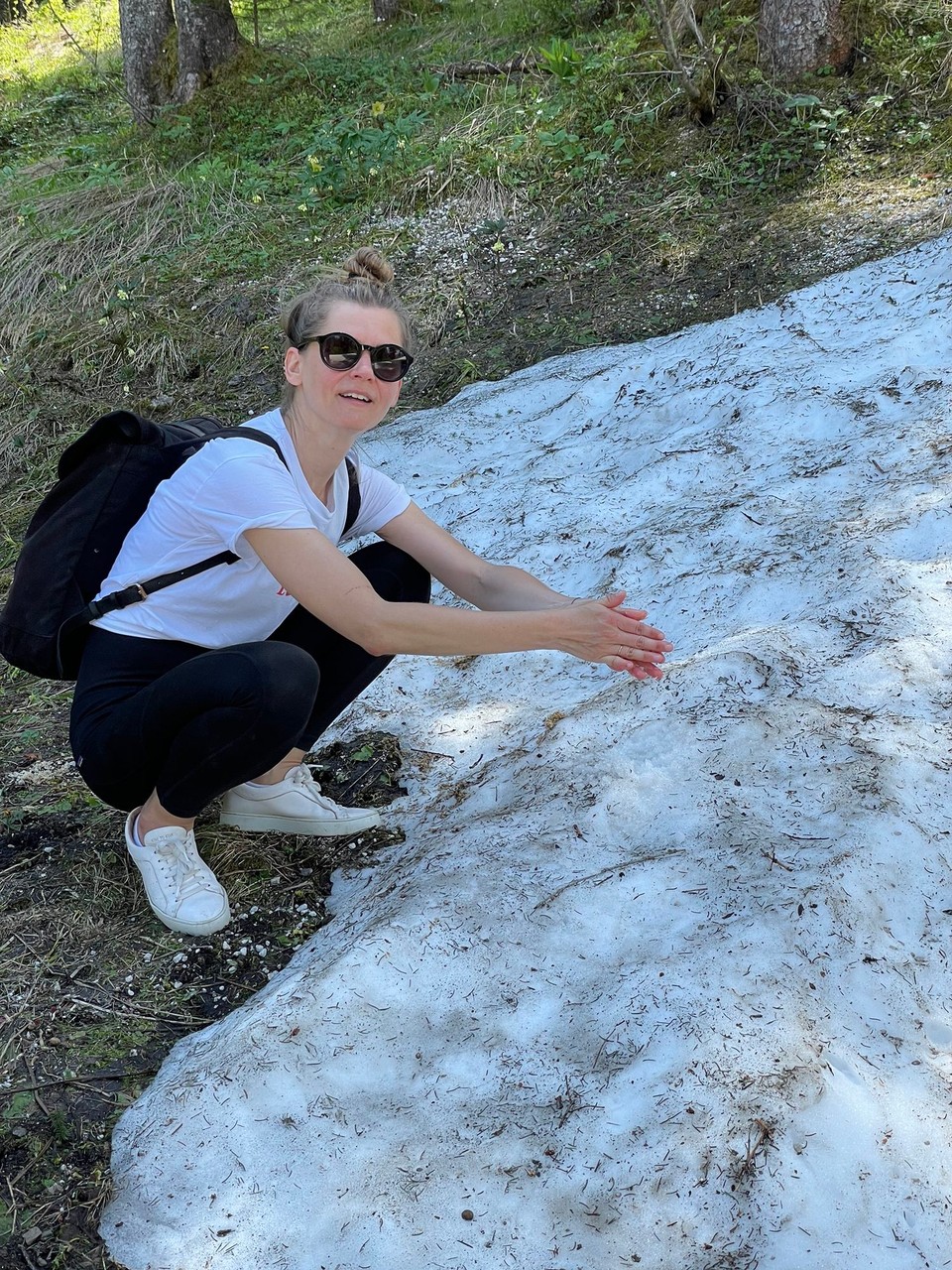 Deutschland - Ramsau bei Berchtesgaden - Schneeeeeee! Die Abkühlung tat gut. 