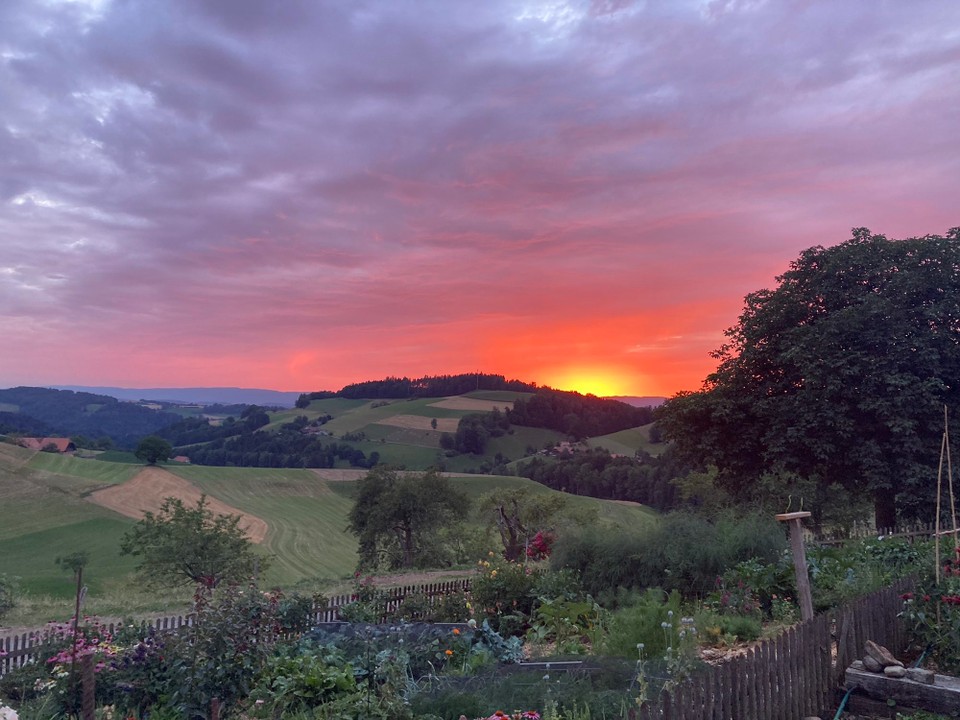Schweiz - Oberbalm - Sonnenuntergang in Oberbalm