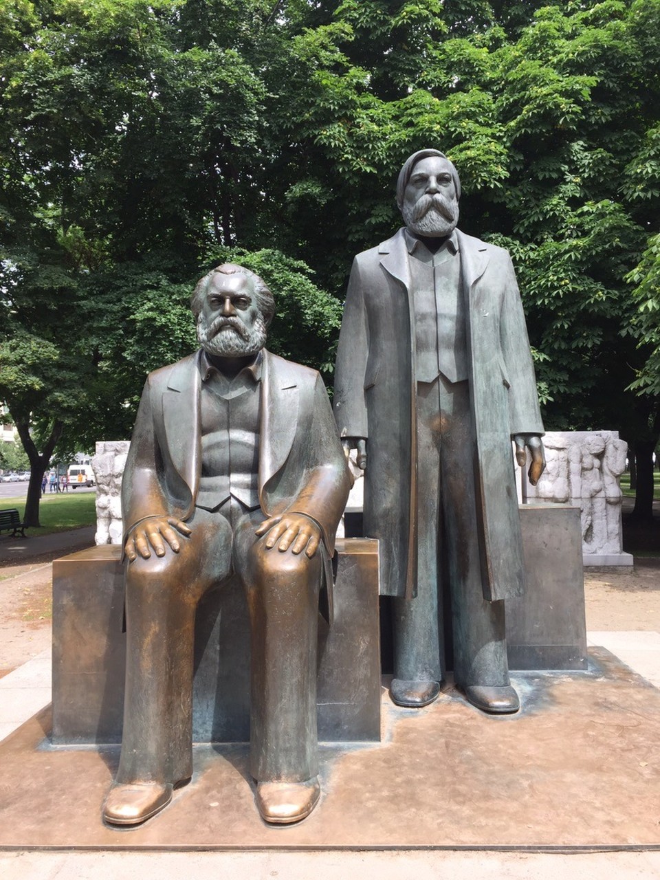 Germany - Berlin - Marxist theory founders Marx and Engels
